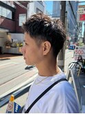 ナチュラルパーマ/朝10分時短パーマ/メンズショート