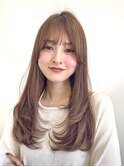 レイヤーカットミディアムレイヤー顔周りレイヤーロングレイヤー