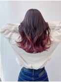 ピンク × グラデーション