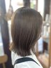 カット+透明感カラー+ケアプレックス［恵比寿/髪質改善/縮毛矯正/ブリーチ］