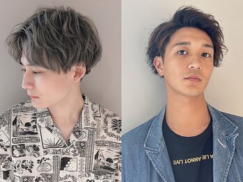 アンクー(Ankh)の写真/【名古屋駅1分】おしゃれメンズ大注目のパーマデザイン！自然な仕上がりの無造作スタイルでこなれ感◎