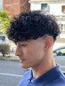 メンズカット+スペインカールパーマ￥11000[立川ラルフカール/メンズフェード]