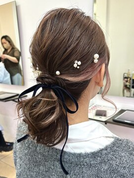 オーリーヘアー(Olliy hair) お呼ばれヘアセット/ローポニー/結婚式/30代40代50代