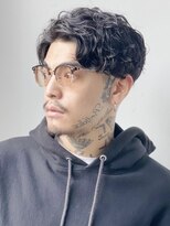 グルーマーズクレッジ 渋谷店(GROOMER/S CREDGE)&nbsp;men's/メンズ/ニュアンスパーマ/黒染め/韓国/ブルーブラック