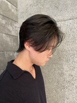 ニアウ 伊勢崎連取店(Niau)&nbsp;メンズマッシュウルフセンターパートニュアンスパーマ