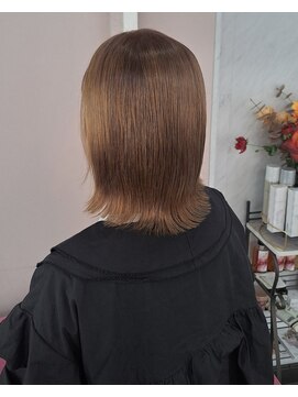 エヌドット 深江橋(n.) らくちん♪ボブスタイルに♪ブラウンベージュカラー♪