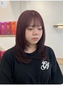 秋カラー ワインレッド