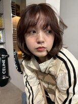 ヘアーアンドファッションシオミエイチ (hair&fashion shiomi H) ミディアムパーマ