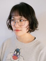 ロティー 天神(loty) ショート ボブ ケアパーマ 似合わせカット 前髪カット 20代30代