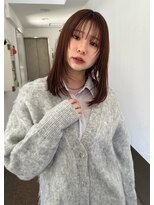 トリッカ シブヤ(TRICCA SHIBUYA)&nbsp;小顔ミディアム/顔まわりレイヤー/シースルーバング