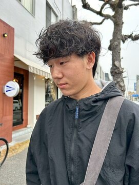 エディ(Edy) メンズパーマ波巻きスパイラルパーマケアパーマウルフカット