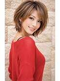 ナチュラルな動きの大人ボブスタイル☆