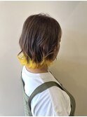 裾カラーイエロー