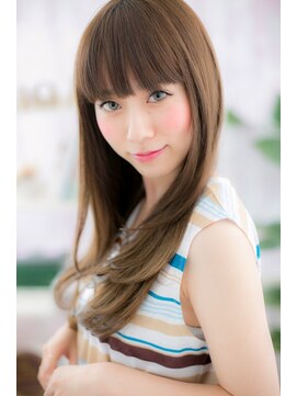 ヘアアンドビューティー ミック(Hair & Beauty miq) 目力UP!厚めバングのドーリーロング(miq阿佐ヶ谷)