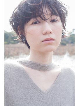 ネイビー(nvy) 【nvy】セミウェットなラフカールショートヘア