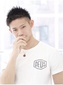 【ツーブロック×アップバング　スキンフェード】