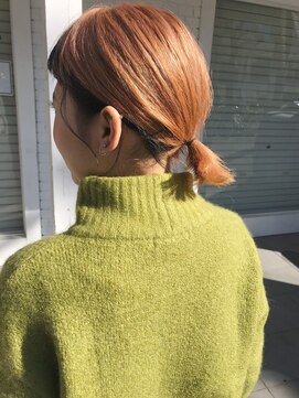 フロート 小阪店(float) インナーカラー_クールショート　ピンクグレージュ　ボブルフ