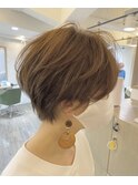 ハンサムショート　無造作パーマ　マニッシュショート