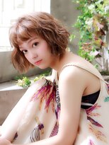 髪質改善と縮毛矯正の専門店 サンティエ(scintiller)&nbsp;【ナチュラルパーマ】ショートパーマで透け感