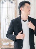 ≪mod's men≫ワイルドツーブロックショート黒髪バーバーカットK
