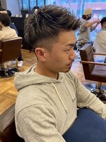 アイリーヘアデザイン(IRIE HAIR DESIGN) 【IRIE HAIR赤坂】アップバング×ツーブロック×ハイライト