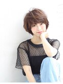 【large】大人かわいいマニッシュショート/大人ボブパーマ