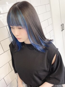 シアー(sheer) 《sheer/大黒》#インナーカラー＃ブルーサファイア