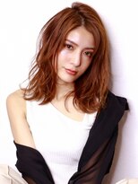 ラフィスヘアーゴート 大和八木店(La fith hair goat)&nbsp;【La fith】 オレンジカラー×ミディアム