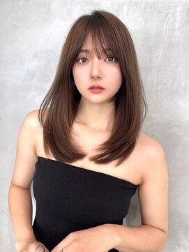 ロンドローズ 名古屋(Lond damaskRose) リフトレイヤー センターパート ブリーチ縮毛矯正 ヨジャドル13