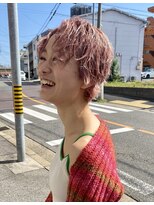 イリヘアサロン(iri hair salon) くせ毛＋ストロベリーモカピンク♪＋ハイトーン