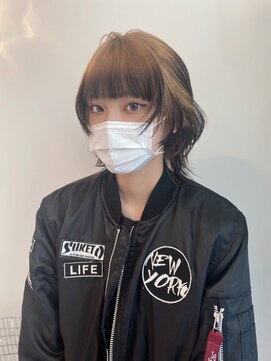 ギグスダブル 栄店(gigs double) ルーツカラー/ショートウルフ