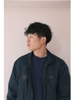 フェイヴィーズ(FavyS)&nbsp;メンズパーマ ツーブロックマッシュ スペインカール パーマ大阪