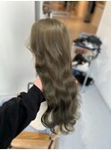 オリーブベージュ　マチルダボブインナーグレージュ前髪