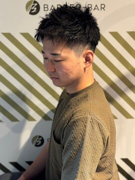 バーバーバー アカバネ(BARBER-BAR AKABANE) バーバーが作るアップバング爽やかショート ヘアカラー#6