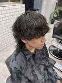 ウルフパーマスパイラル波巻きパーマ