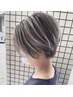 【外国人風】カット＋ハイライトカラー(白髪ぼかし可能)￥15000　ショート