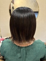 穀雨(Kokuu)&nbsp;切りっぱなしボブ×ハイライト