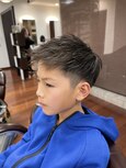 【Mr.BABY/岡山市】キッズカット男の子　ショートツーブロック