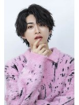 リップス 吉祥寺店 (LIPPS)&nbsp;センターパート　ソフトツイスト　メンズウルフ