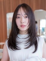 レイヤーカット/韓国ヘア/小顔/20代30代/大人かわいい/前髪