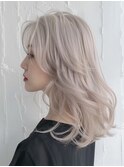 エレガンスデザインカラーエアリー グレージュひし形シルエット