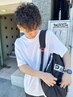 men'sカット＋ソフトツイストスパイラルパーマ￥15500→￥12000