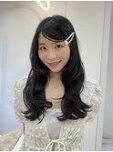 ガーリー　ニュアンス　内巻き