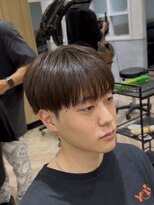 曲がる縮毛矯正専門店 バイ レイズ 名駅(曲がる縮毛矯正専門店 by RAYS)&nbsp;ブラウンカラーナチュラルシースルーショートマッシュ　h