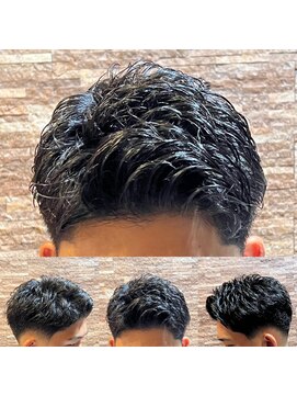 アールドボーテ 理容室(R de Beaute) ローフェード ピンパーマ