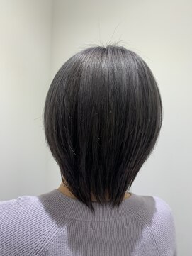 ルルバイアズール 草加店(LULU by azule) ダブルカラー，ダークグレー，モードヘア【草加】