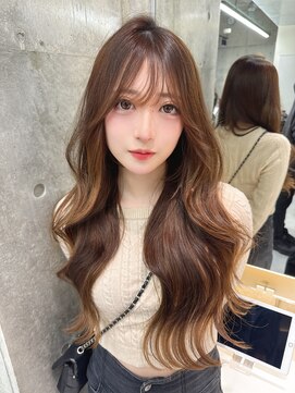 ロンドメリア 天神大名店(Lond Melia) イメチェンヘアスタイル小顔に見せるヘアココアベージュ