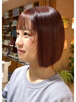 アルファサリダ(ALPHA SALIDA) 顔周りレイヤー/短めレイヤー/暖色ボブ/10代20代30代