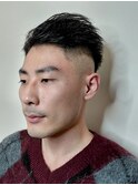 爽やかメンズ　スキンフェード