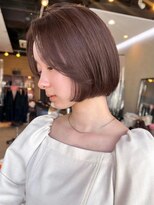 ラフ フロム ガーデン(Laf from GARDEN)&nbsp;ボブ/似合わせカット/大人ガーリー/韓国風/白髪ぼかし/縮毛矯正
